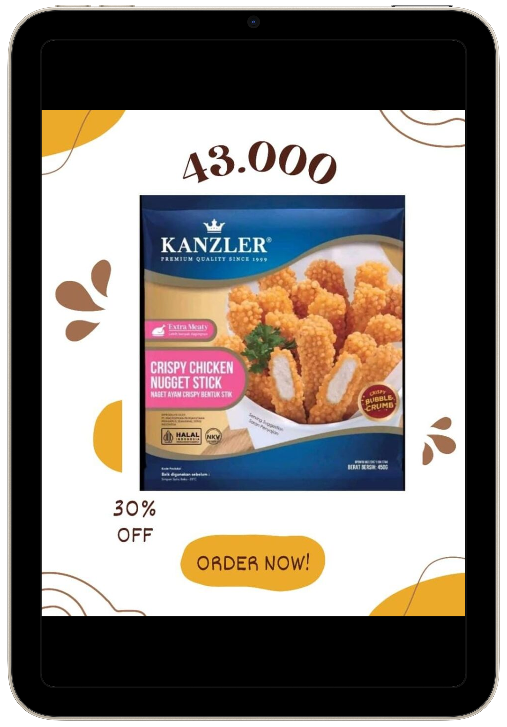 Kanzler Crispy Chicken Nugget Stick